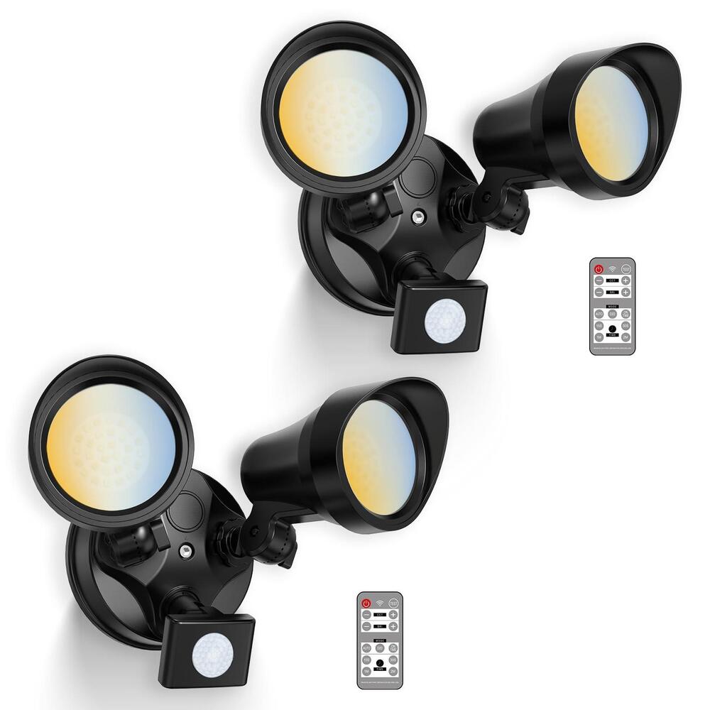 ALUSSO LED Motion Sensor Security Lights 25W 2000LM, Dimmable 3000K-6500K CCT IP